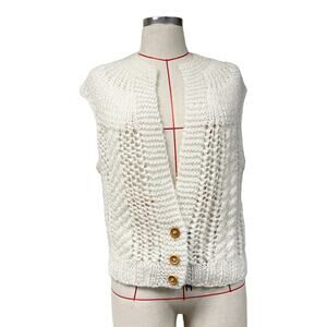 Vintage Donagain Womens Button Front Sweater Vest